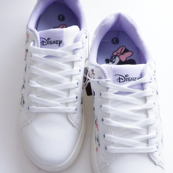 Disney MINNIE MOUSE Ladies Sneaker Size 8 New In Box  Purple Lining - Picture 10 of 12